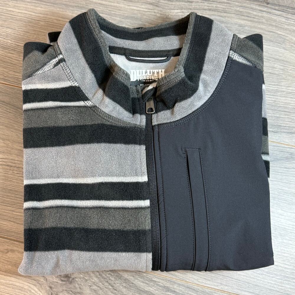 Duluth Trading Checkpoint Fleece Pullover Size 3X 1/4 Zip Mock Neck 22959 EUC - Picture 10 of 15